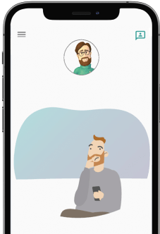 Smartphone-Bildschirm zeigt das Modul zur Steigerung von Leistung und Konzentrationsfähigkeit.